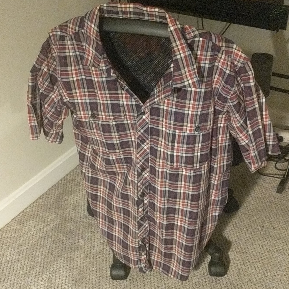 Eastern Mountain Sports SS Plaid Button Down